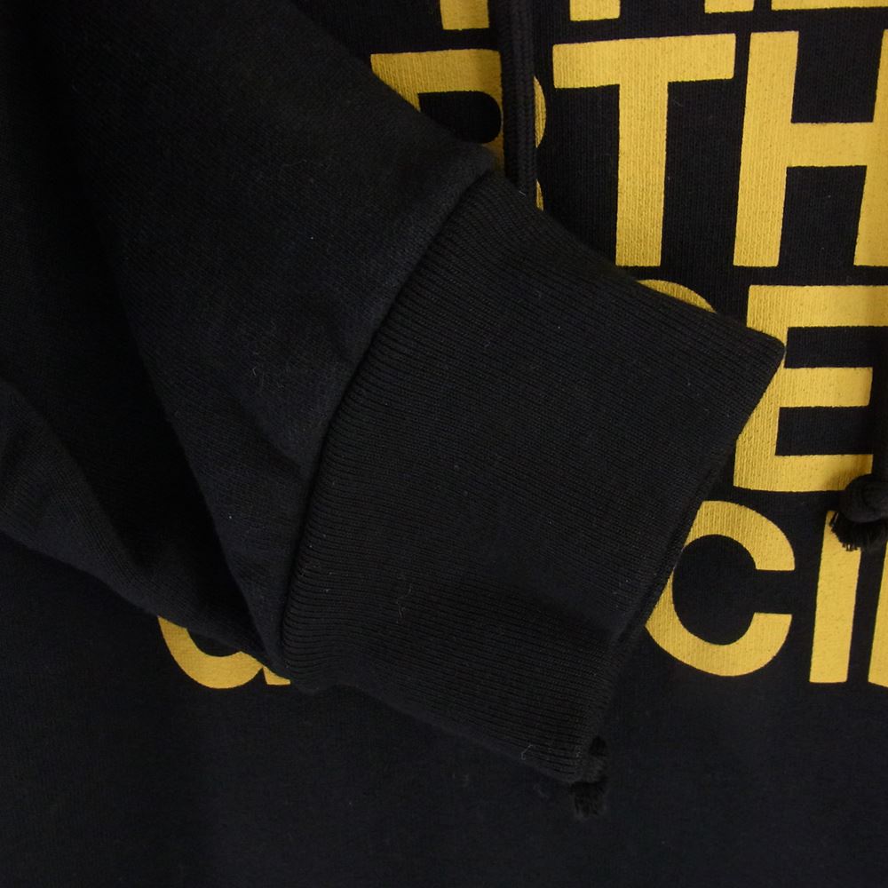 GUCCI グッチ 21SS 651724 XJDCM × THE NORTHFACE Logo Print Pullover Parka ザ ノースフェイス ロゴ プルオーバー パーカー ブラック系 M【美品】【中古】