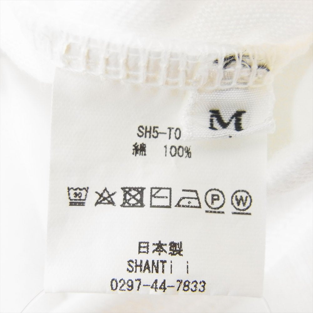 シャンティ プリント Tシャツ ホワイト系 M【中古】