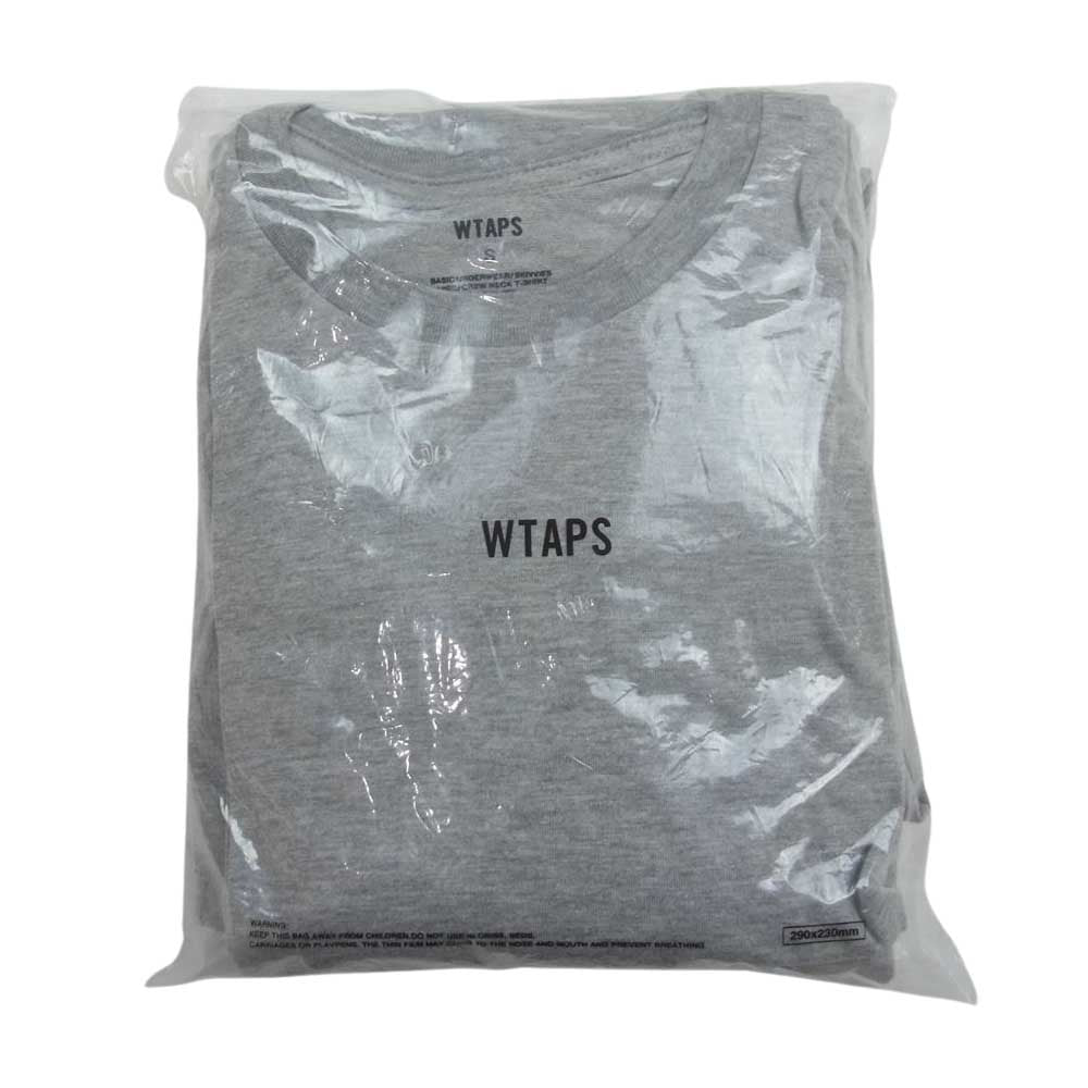 WTAPS ダブルタップス 161MYDT-UWM08 SKIVVIES TEE 3 PIECE CREW NECK T-SHIRTS パック Tシャツ クルーネック グレー Sサイズ グレー系 S【新古品】【未使用】【中古】