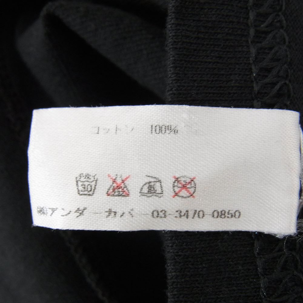 UNDERCOVER アンダーカバー SPECIAL EDITION REVOLUTION スペシャルエディション レボリューション Uロゴ プリント サイドジップ Tシャツ ブラック系 M【中古】