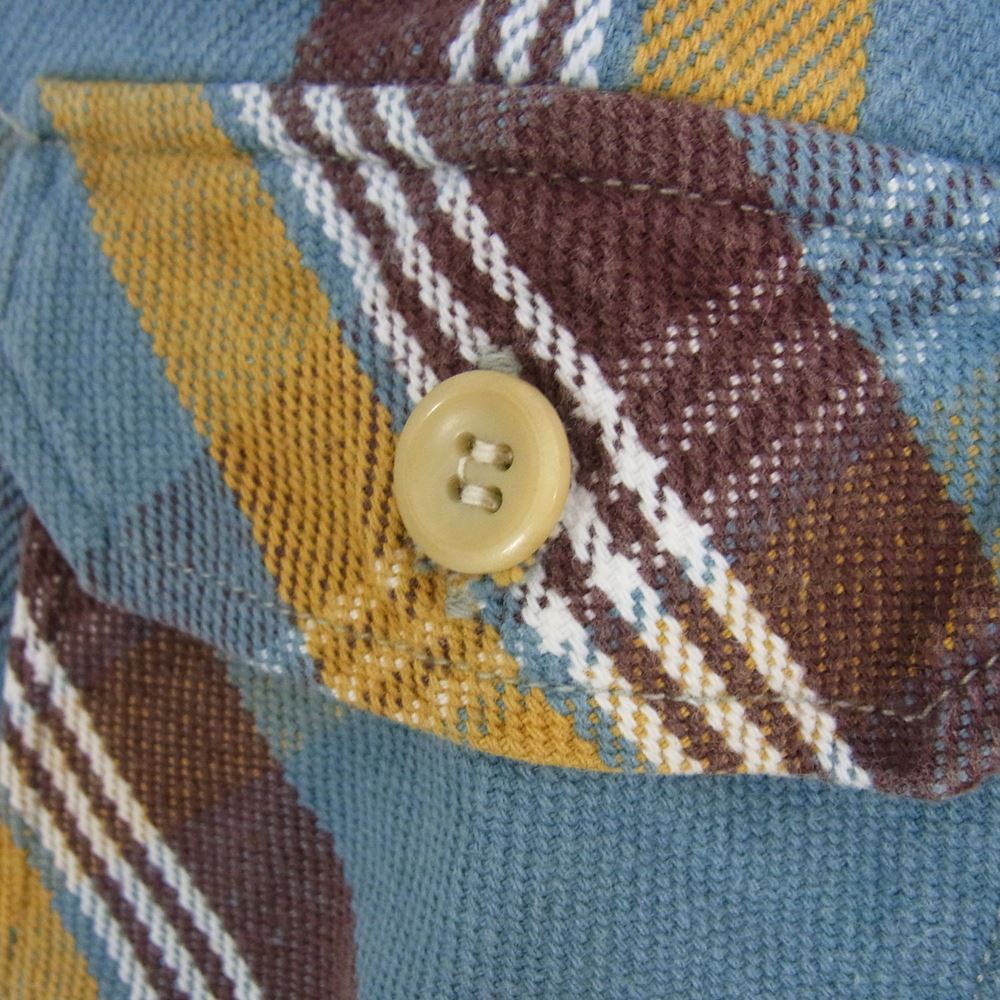 WAREHOUSE ウエアハウス ヘビーネル 長袖 チェック シャツ マルチカラー系 14【中古】