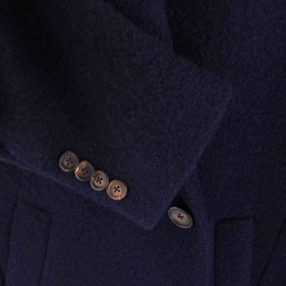 LARDINI ラルディーニ JF23177AQATC 3B 段返り ウール チェスター コート ネイビー系【中古】