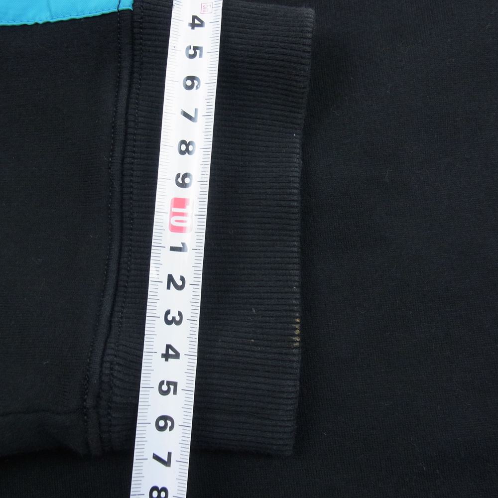 VALENTINO ヴァレンティノ 21AW WV3MF18L7GU ラバーパッチ サイドライン クルーネック スウェット トレーナー ブラック系 XL【中古】