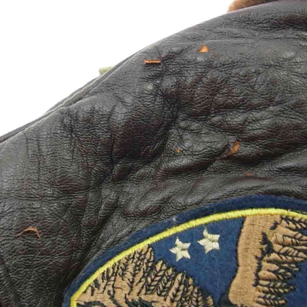 AVIREX アヴィレックス G-1 TOPGUN MODEL トップガン モデル レザー フライト ジャケット ダークブラウン系 XS【中古】