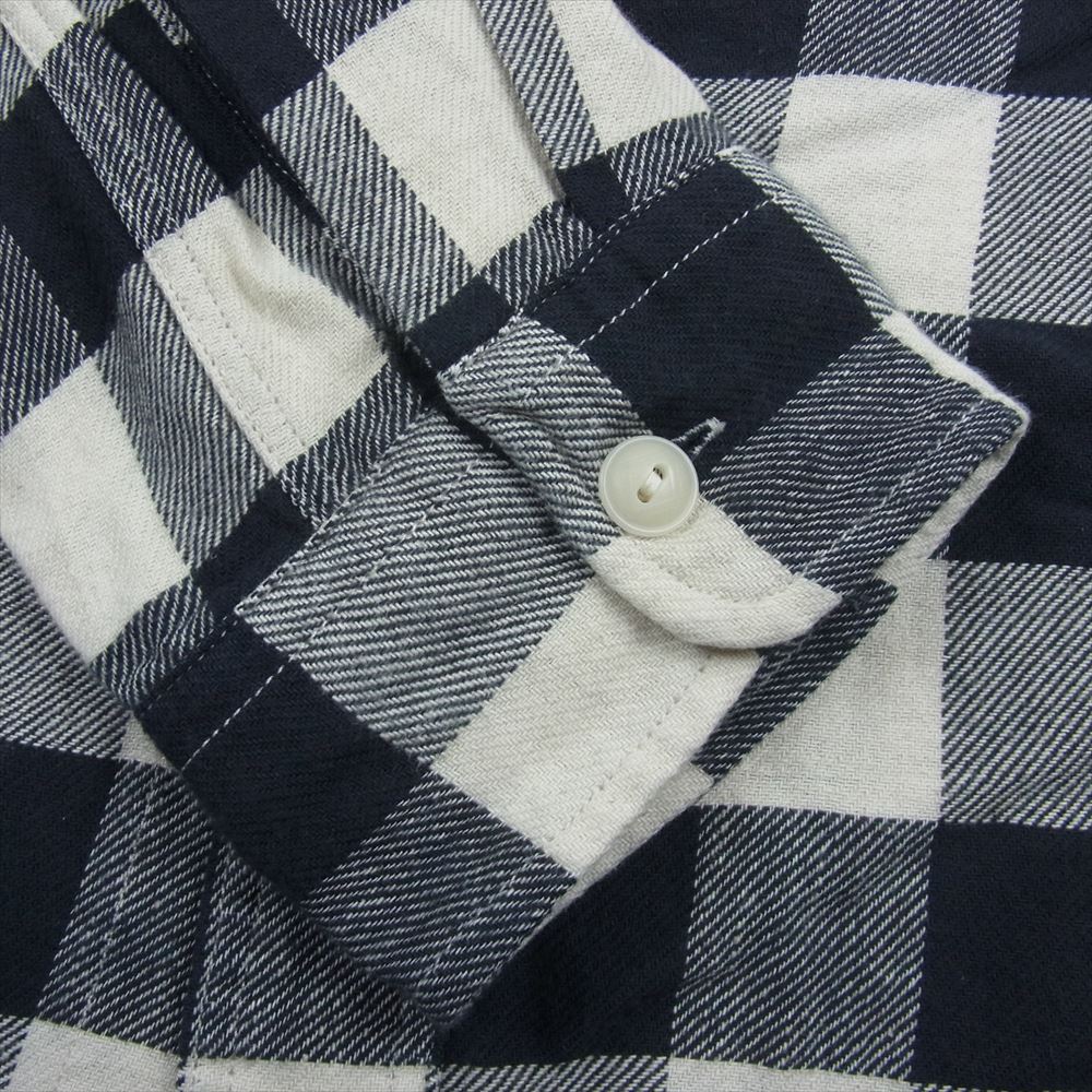 RRL ダブルアールエル × RonHerman ロンハーマン バッファロー チェック 長袖 シャツ ブラック系 XL【中古】