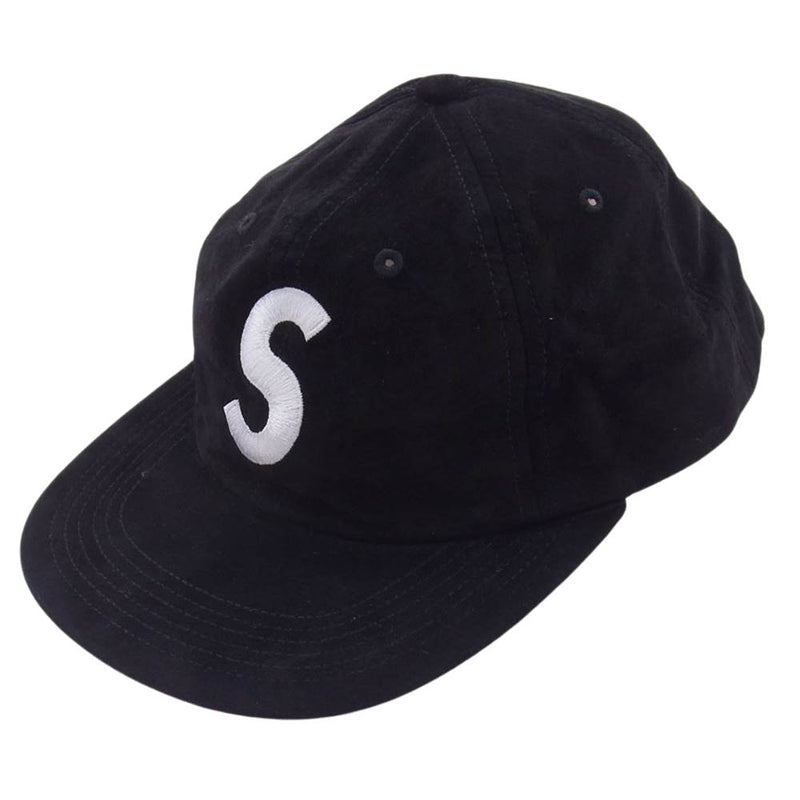 16AW16AW  Supreme Suede S Logo 6-Panelcap 黒