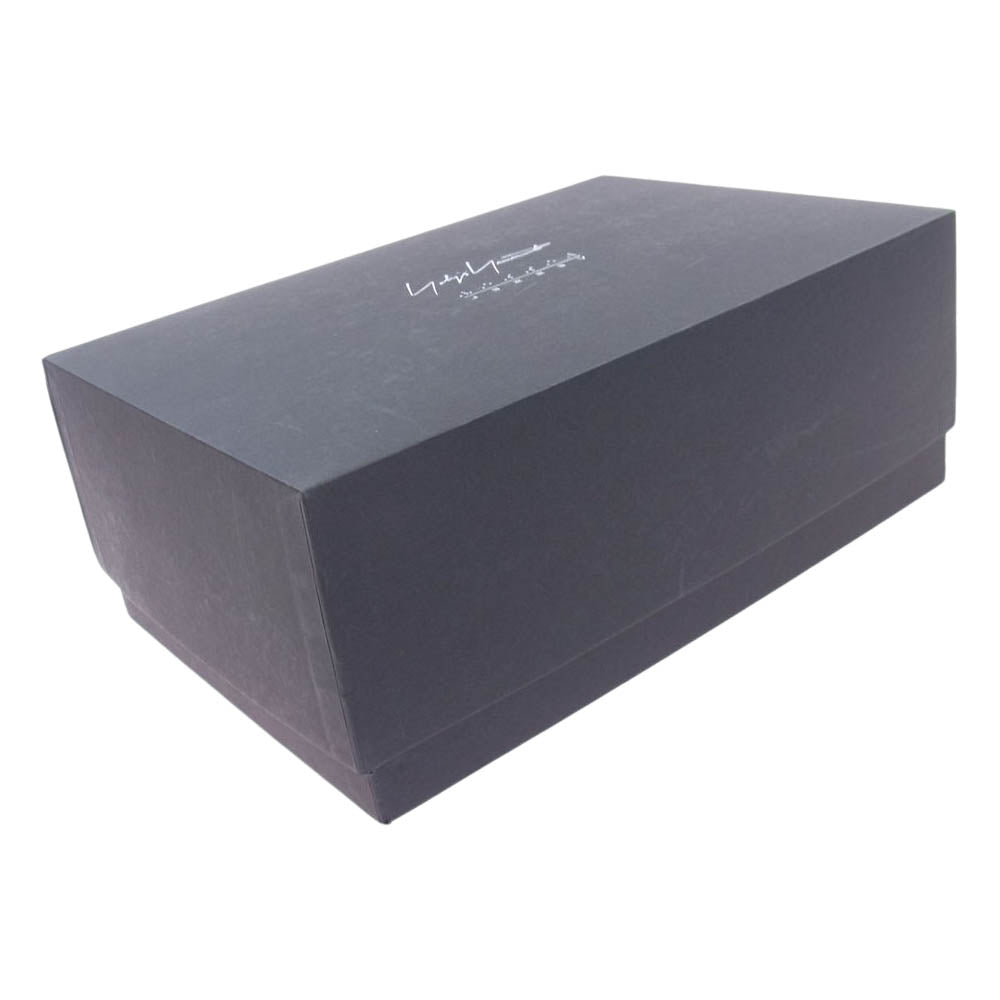 Yohji Yamamoto ヨウジヤマモト HD-E07-860 VESSEL ヴェセル コットンキャンバス ロウトップ スニーカー ブラック系 25cm【中古】