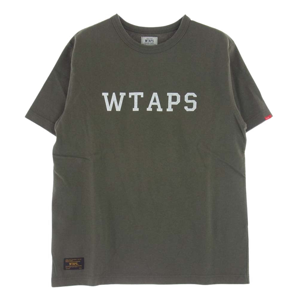 WTAPS ダブルタップス DESIGN SS 06 TEE プリント Tシャツ カーキ系【中古】