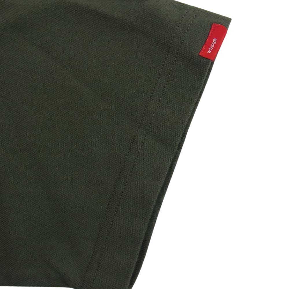 WTAPS ダブルタップス DESIGN SS 06 TEE プリント Tシャツ カーキ系【中古】
