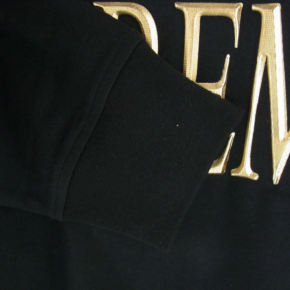 Supreme シュプリーム 16AW Gold Logo L/S Tee ゴールドロゴ 長袖 Tシャツ カットソー ブラック系 M【中古】