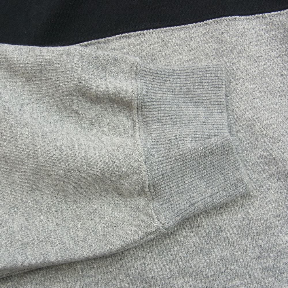 THE NORTH FACE ノースフェイス NT12022R Nuptse Sweat Hoodie ヌプシ スウェット フーディ プルオーバー パーカー グレー系 ブラック系 M【中古】
