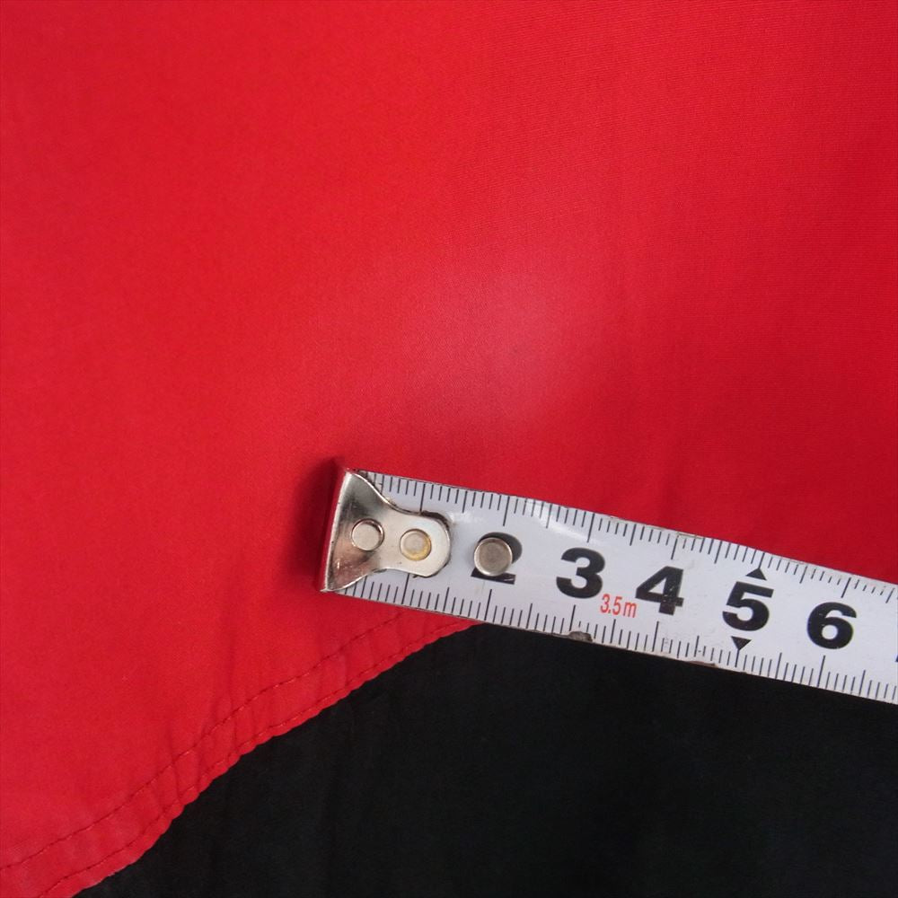BALENCIAGA バレンシアガ 19AW 571434 TRACKSUIT POPLIN SHIRT JACKET バックロゴ 刺繍 ポリンシャツ トラック ジャケット レッド系 ブラック系 44【中古】