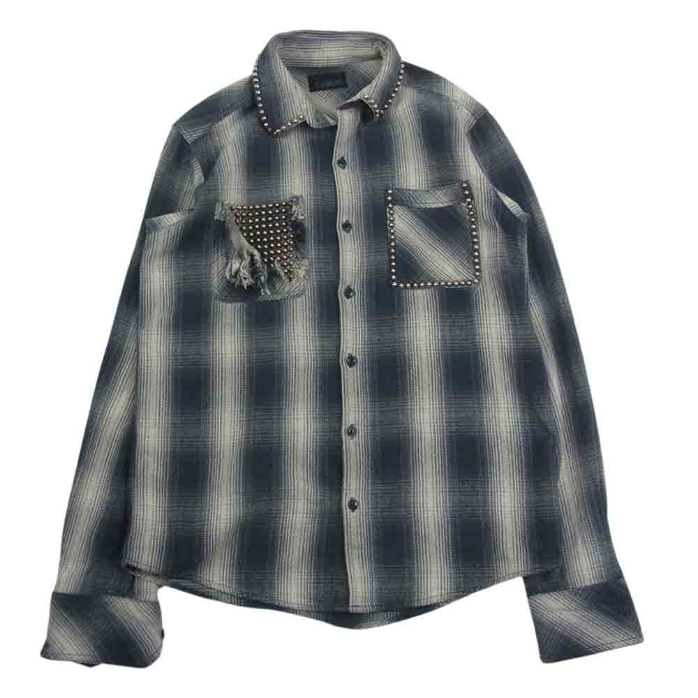 ザックバルガス スタッズ 長袖 シャツ グレー系 L【中古】 – ブランド 