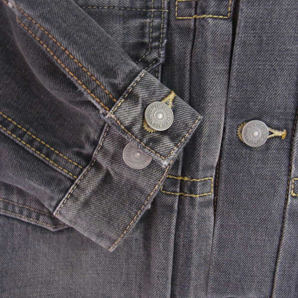 VISVIM ビズビム 14AW 0114205006001 SS 101 JKT DAMAGED ブラック デニム ジャケット ダークグレー系 1【中古】
