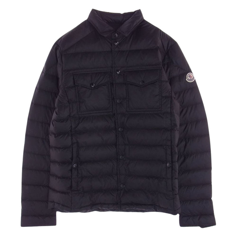 MONCLER モンクレール GREGOIRE ダウン シャツ ジャケット ブラック系 2【中古】