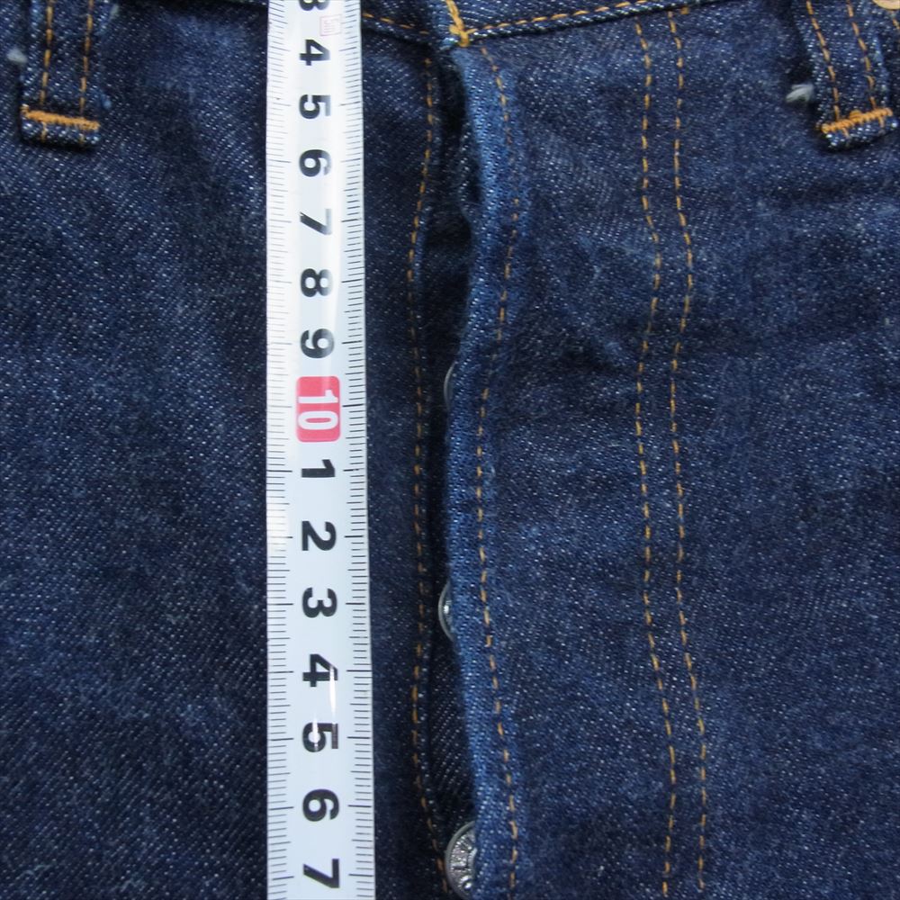 リゾルト 710 ボタンフライ 5ポケット デニム パンツ ジーンズ インディゴブルー系 34【中古】
