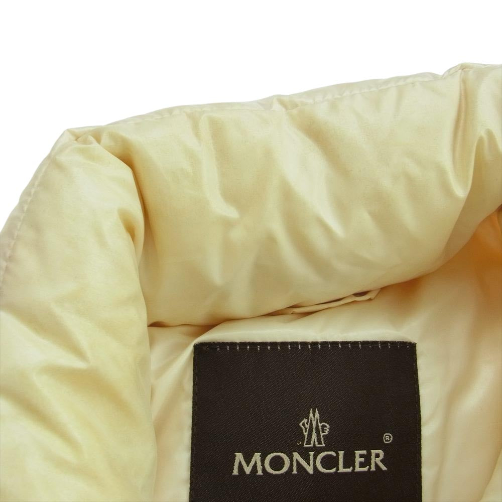 MONCLER モンクレール 220-091-41306-50 VERONE 2WAY ダウンジャケット 茶タグ ジップアップ ナイロン ダウンベスト ダウンジャケット オフホワイト系 1【中古】