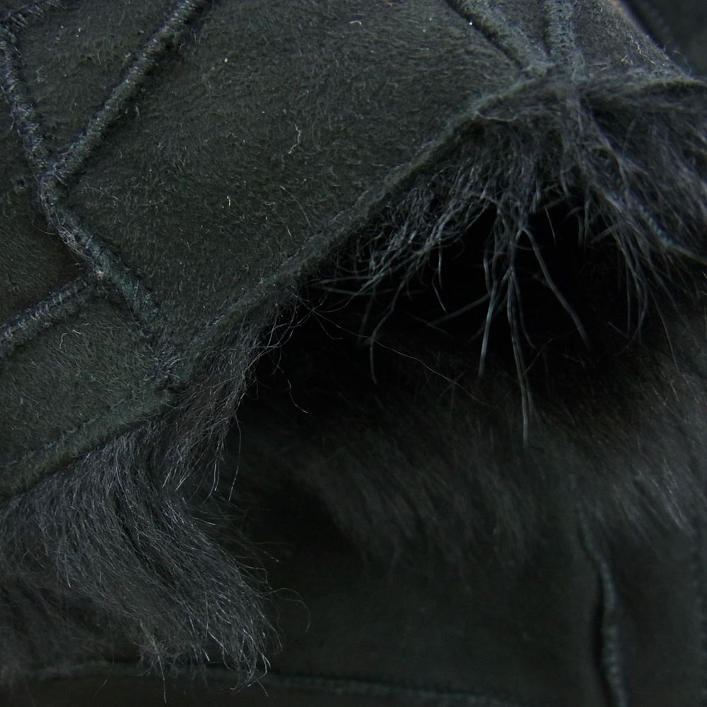 トルネードマート トスカーナ ムートン ボア レザー シングル ライダース ジャケット ブラック ブラック系 L【中古】