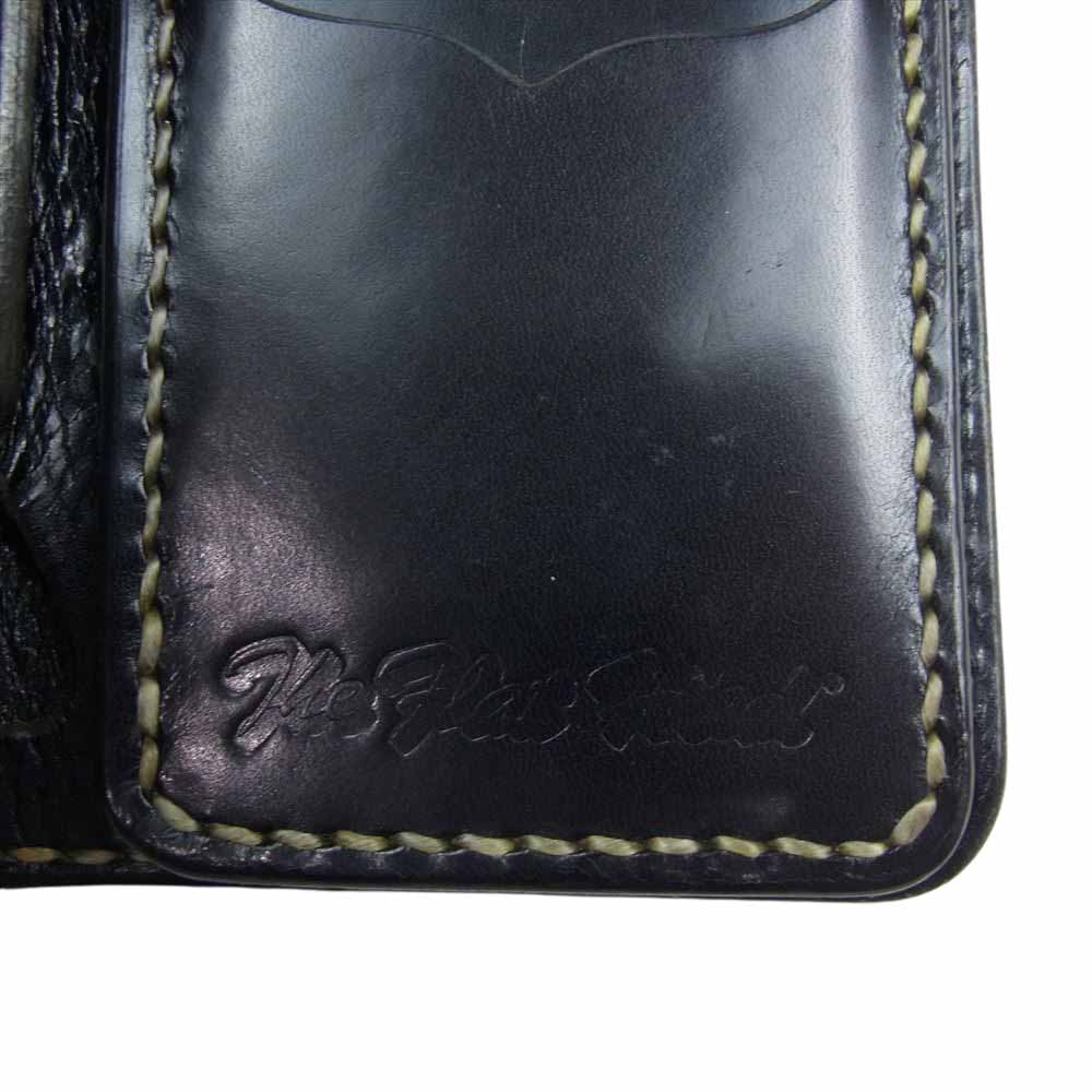 THE FLAT HEAD ザフラットヘッド レザー ミディアム ウォレット 財布 ブラック系【中古】