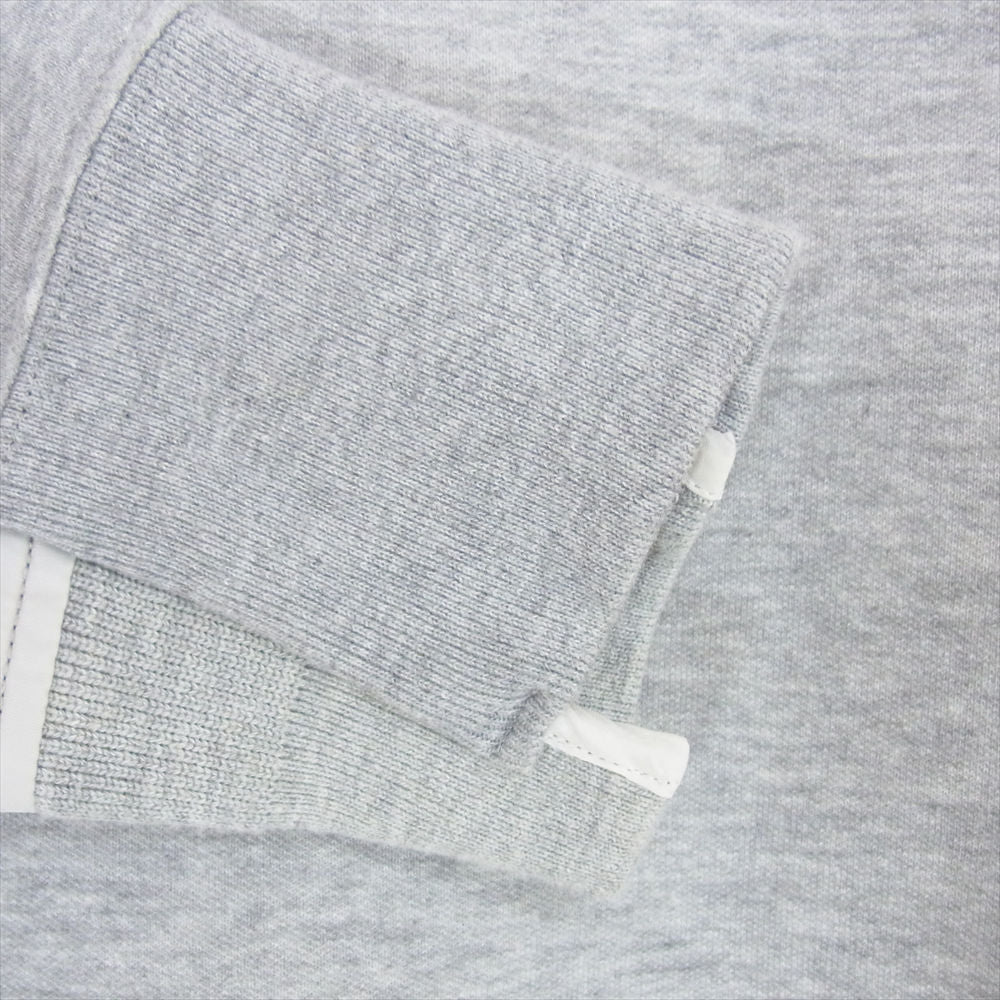 Sacai サカイ 18-01840M Sponge Sweat Pullover スポンジ生地 異素材ドッキング スウェット プルオーバー グレー系 M【中古】