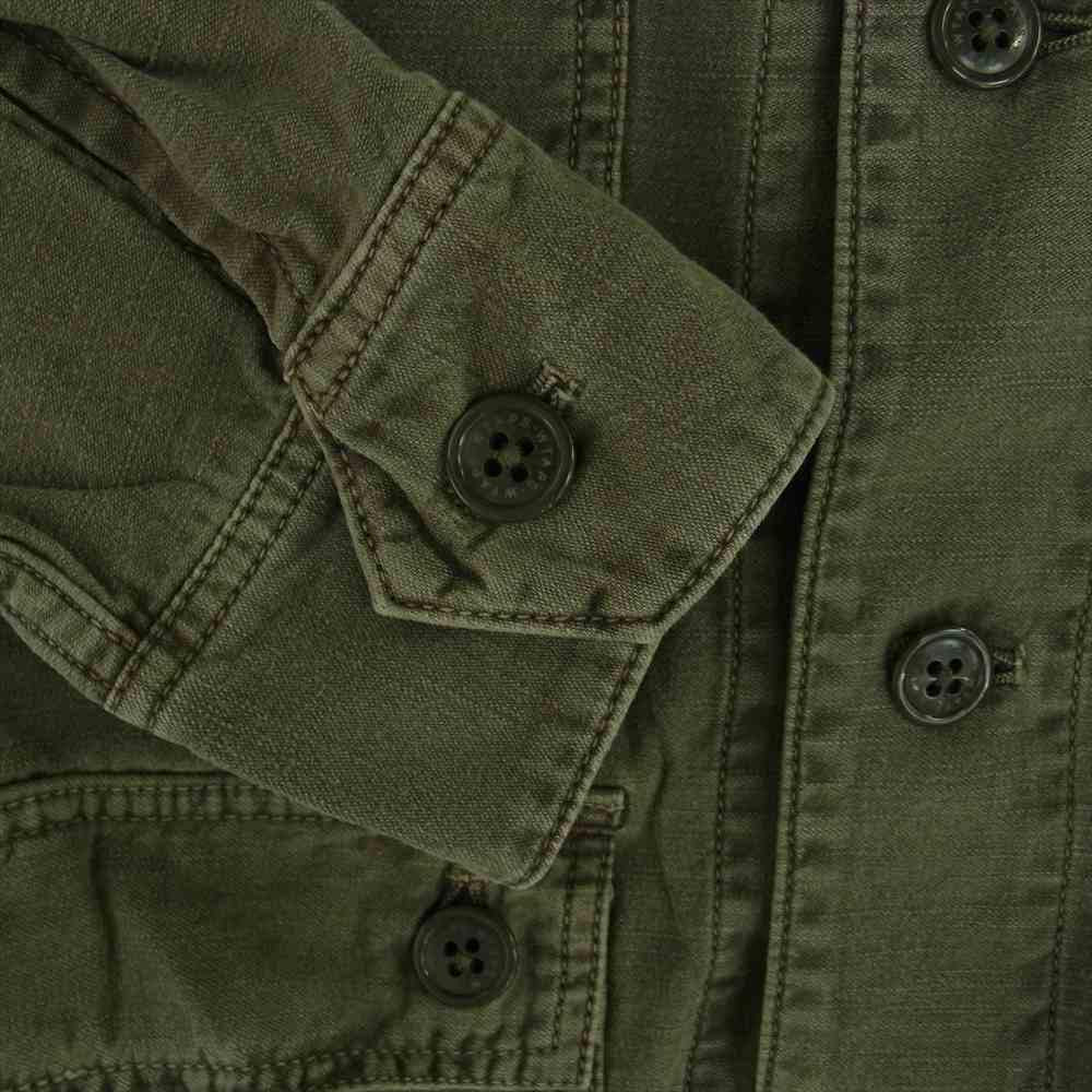 WTAPS ダブルタップス 13AW 132GWDT-SHM02 JUNGLE L/S SHIRTS ジャングル ミリタリー シャツ カーキ系 2【中古】