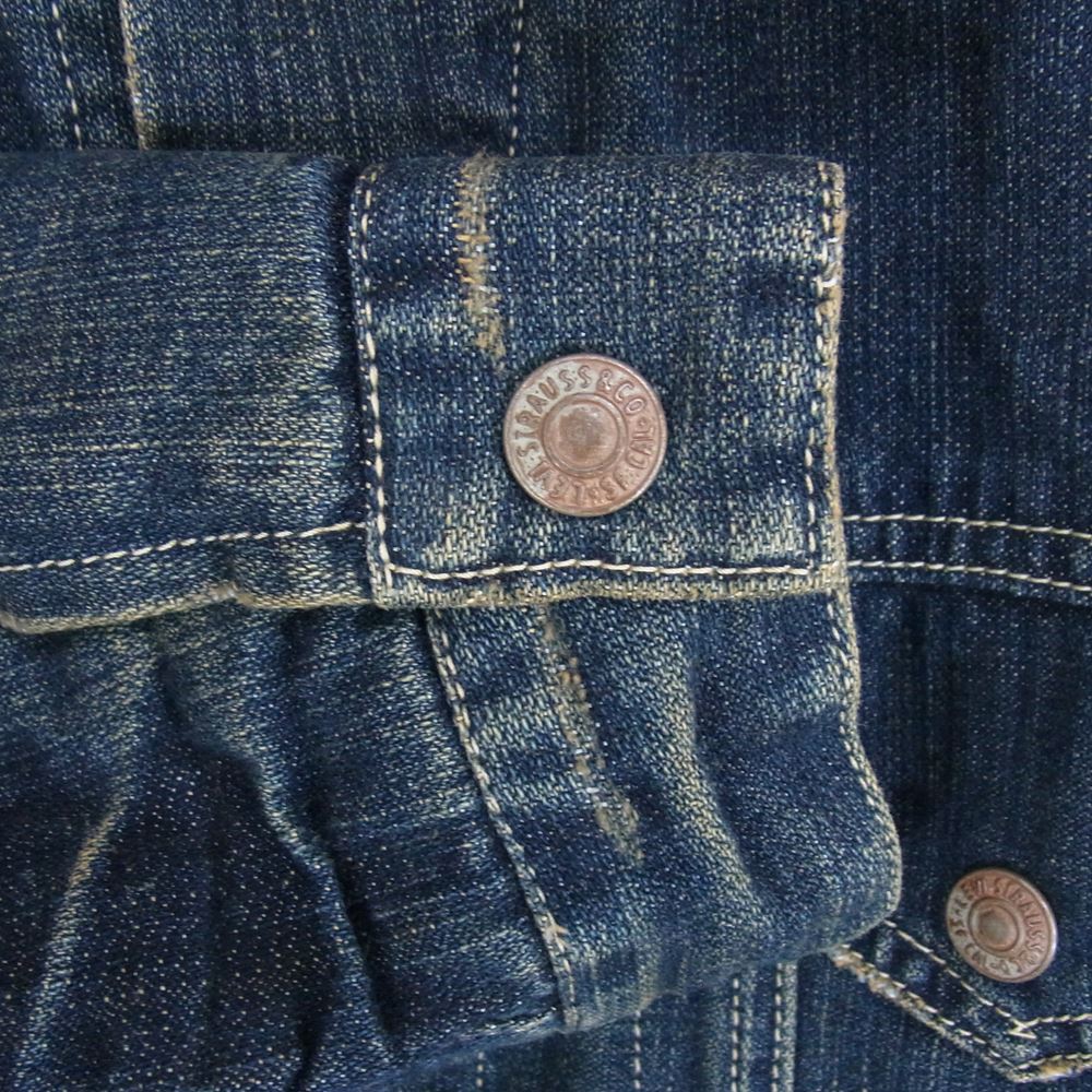 Levi's リーバイス 70807-03 襟ボア 裏地キルティング デニムジャケット インディゴブルー系 L【中古】