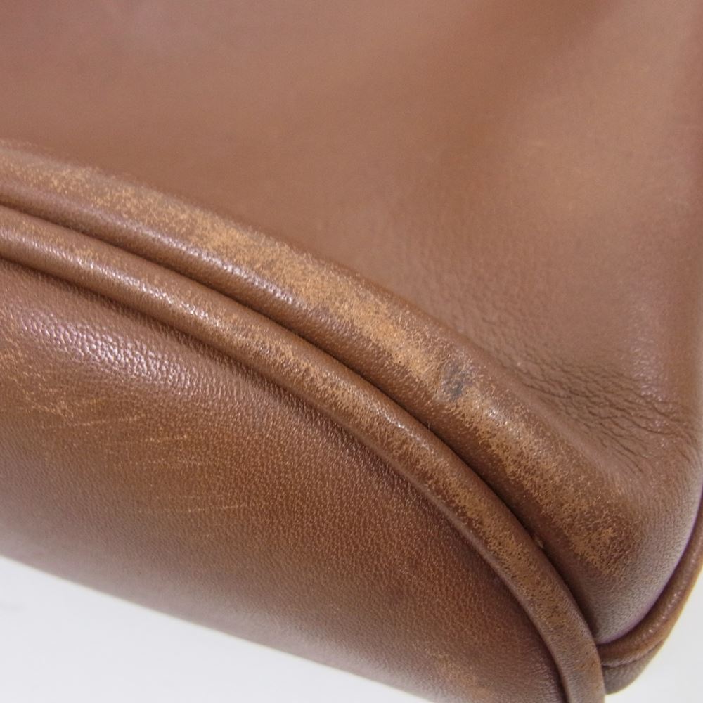 COACH コーチ G4C-4115 USA製 OLD オールドコーチ レザー ショルダーバッグ ブラウン系【中古】