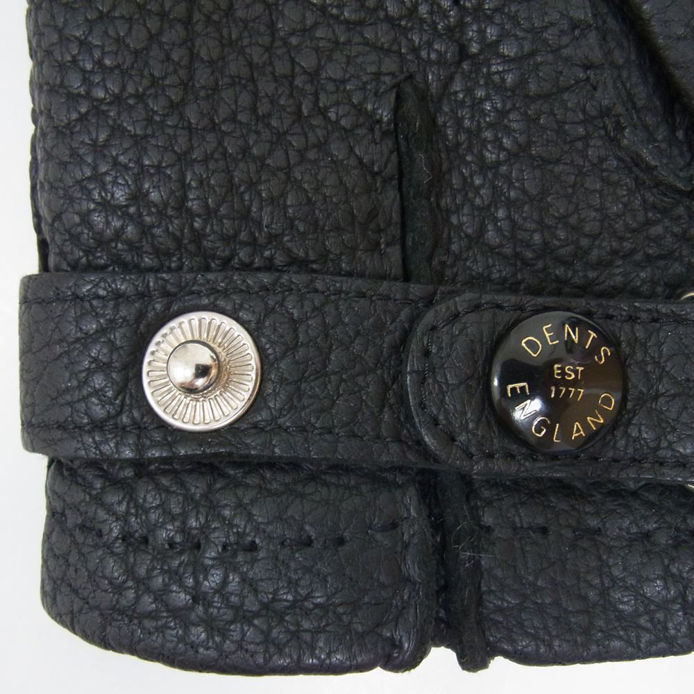 デンツ ENGLAND 英国製 シボレザー グローブ 手袋 ブラック系【中古】