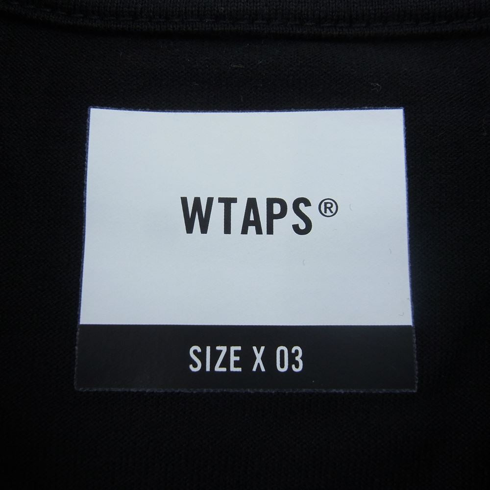 WTAPS ダブルタップス 20SS 201ATDT-LT02S CIRCA L/S TEE 長袖 Tシャツ カットソー ブラック系 03【中古】