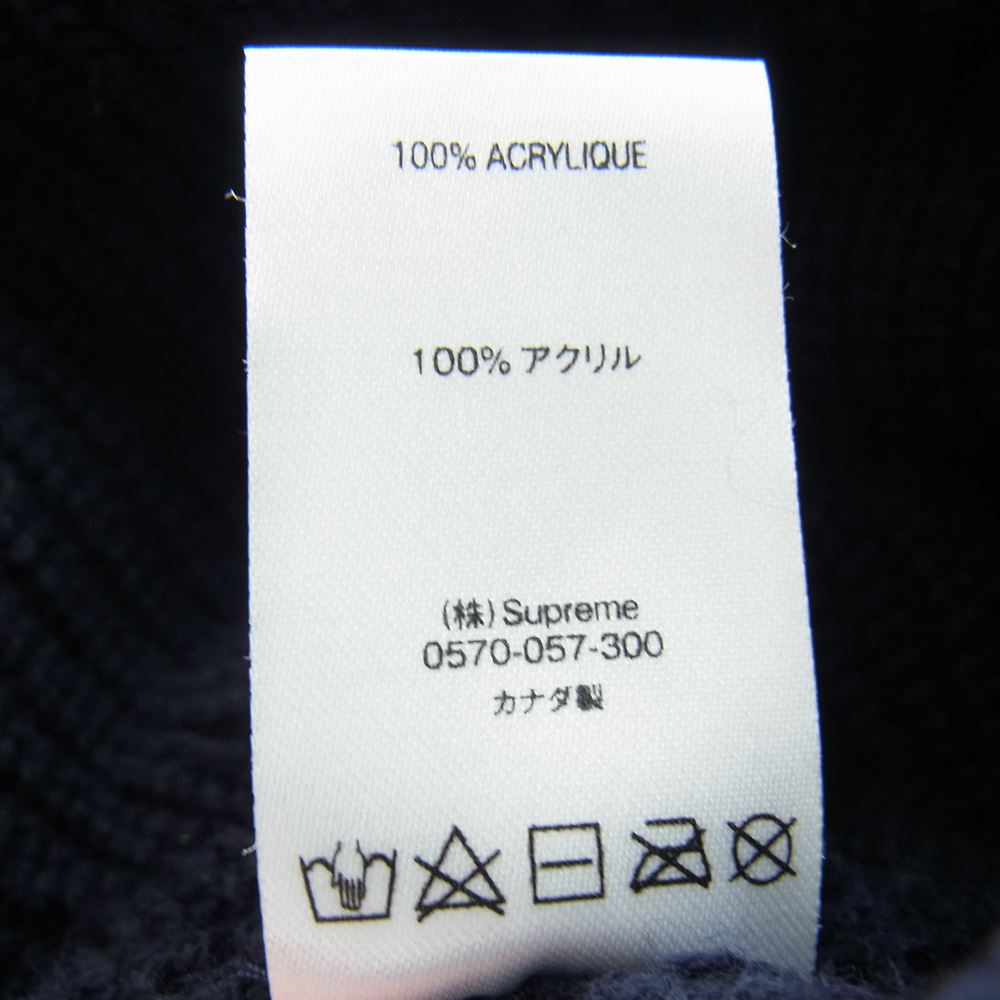 Supreme シュプリーム 21AW Loose Gauge Beanie ルーズ ゲージ ビーニー ニット キャップ ネイビー系【中古】