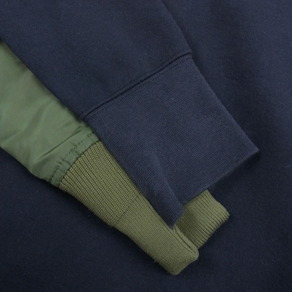 Sacai サカイ 20AW CW2419-475 NRG HOODY MA-1 ドッキング パーカー カーキ系 M【中古】