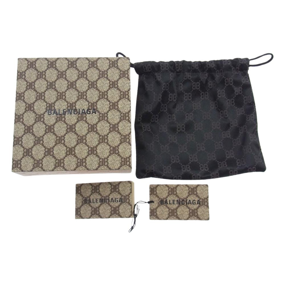 BALENCIAGA バレンシアガ 680453 2103Z0001 GUCCI グッチ 680453 2103Z0001 BBバックル GGキャンバス ベルト ライトブラウン系 ゴールド系【新古品】【未使用】【中古】