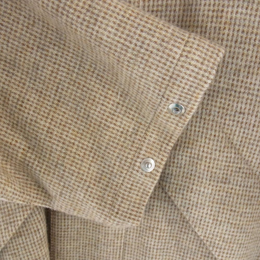 AURALEE オーラリー 22AW A22AB01DT WOOL HAIRLINE LIGHT TWEED ZIP BLOUSON #TOP IVORY ウール ヘアラインツイード ジップブルゾン ベージュ系 5【中古】