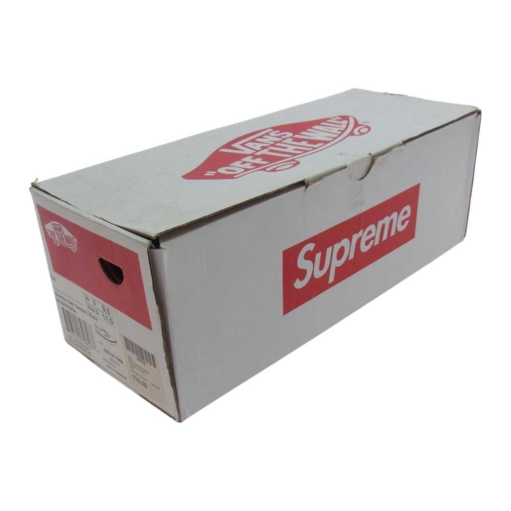 Supreme シュプリーム × Comme des Garcon SHIRT Vans Era コムデギャルソンシャツ エラ ローカットスニーカー ブラック系 US9.5(27.5cm)【中古】