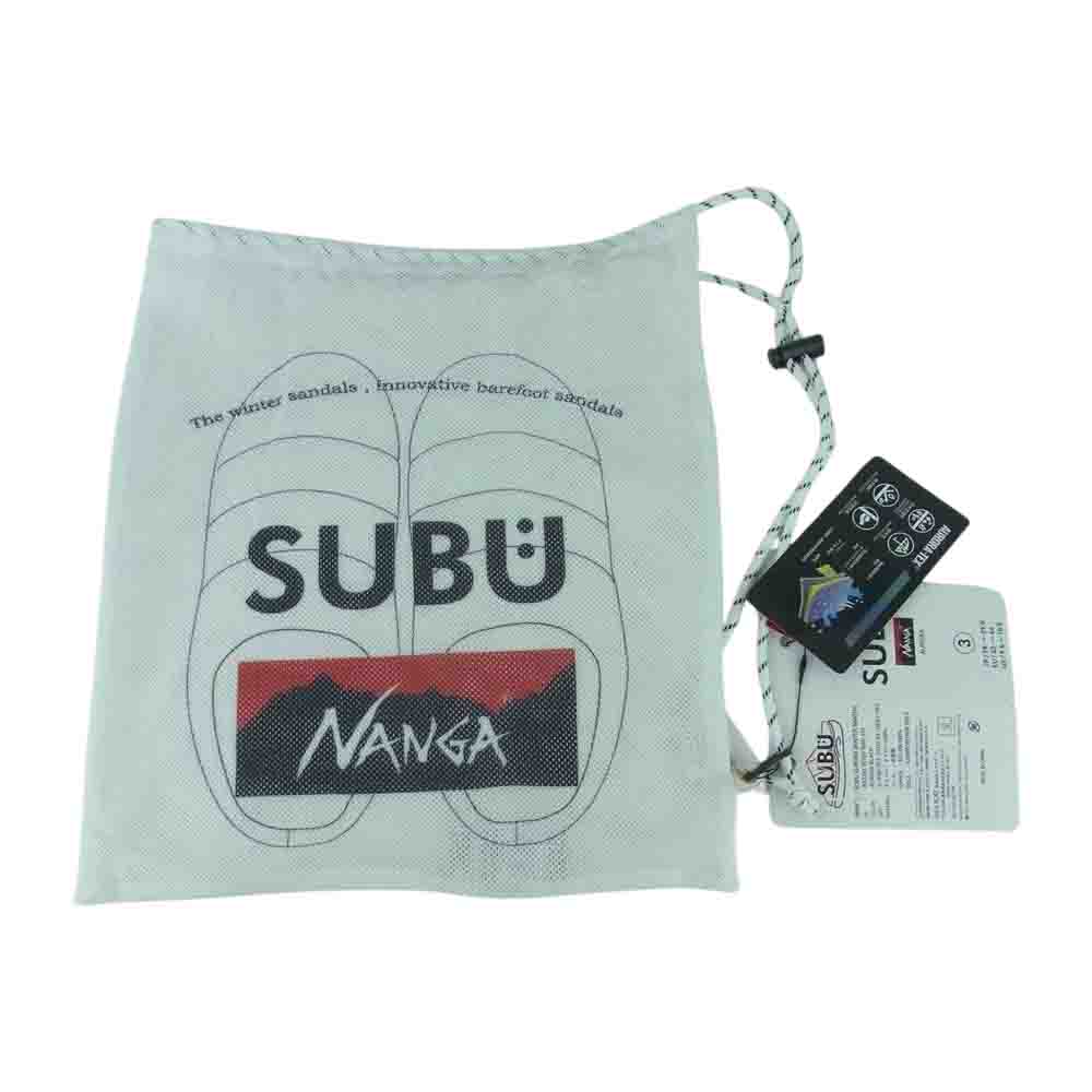 NANGA ナンガ SUBU サブ AURORA WINTER SANDALS オーロラ サンダル ブラック系 3【新古品】【未使用】【中古】