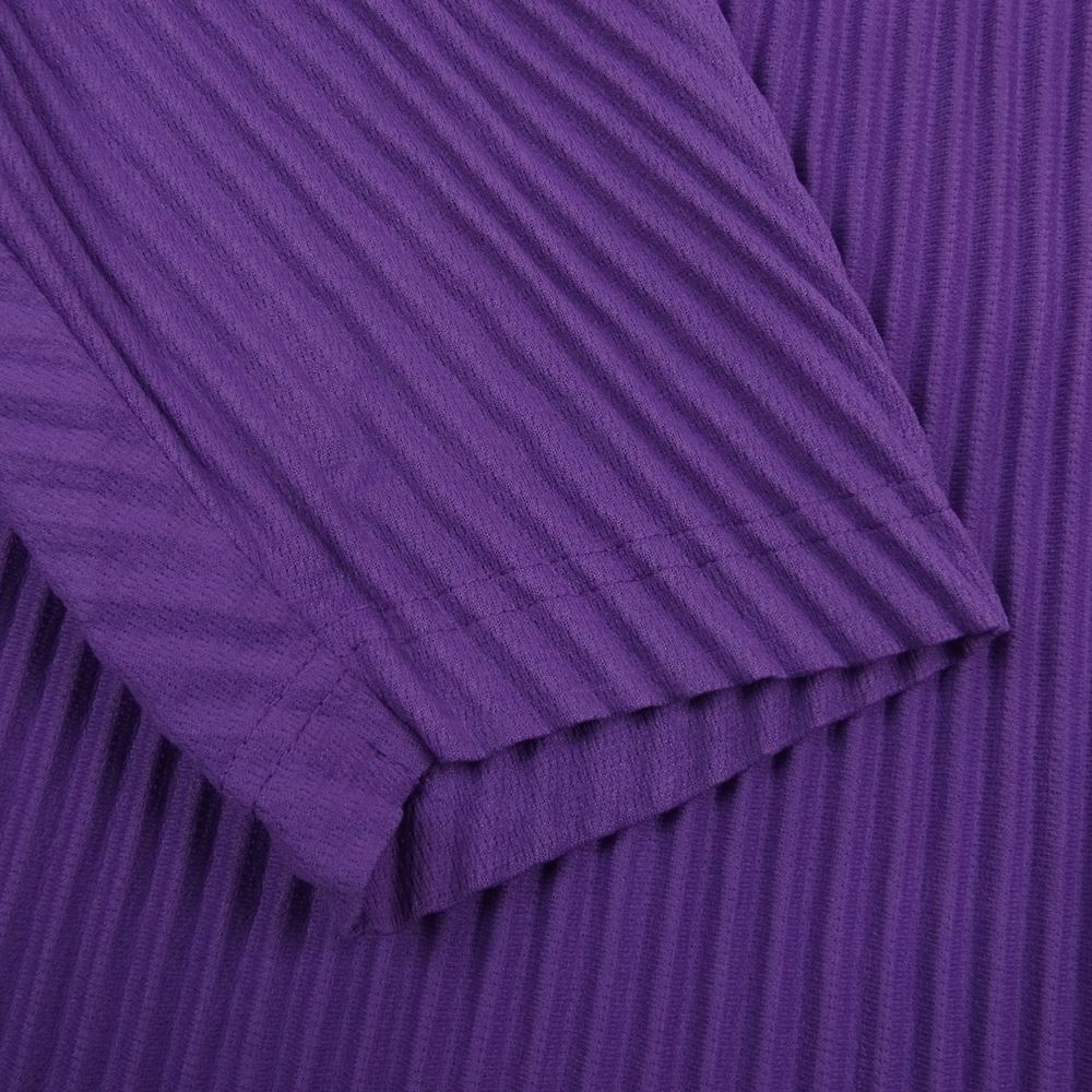 HOMME PLISSE ISSEY MIYAKE オム プリッセ イッセイミヤケ 23SS HP31JK102 MONTHLY COLOR JANUARY PLEATS プリーツ加工 クルーネック カットソー パープル系 2【中古】