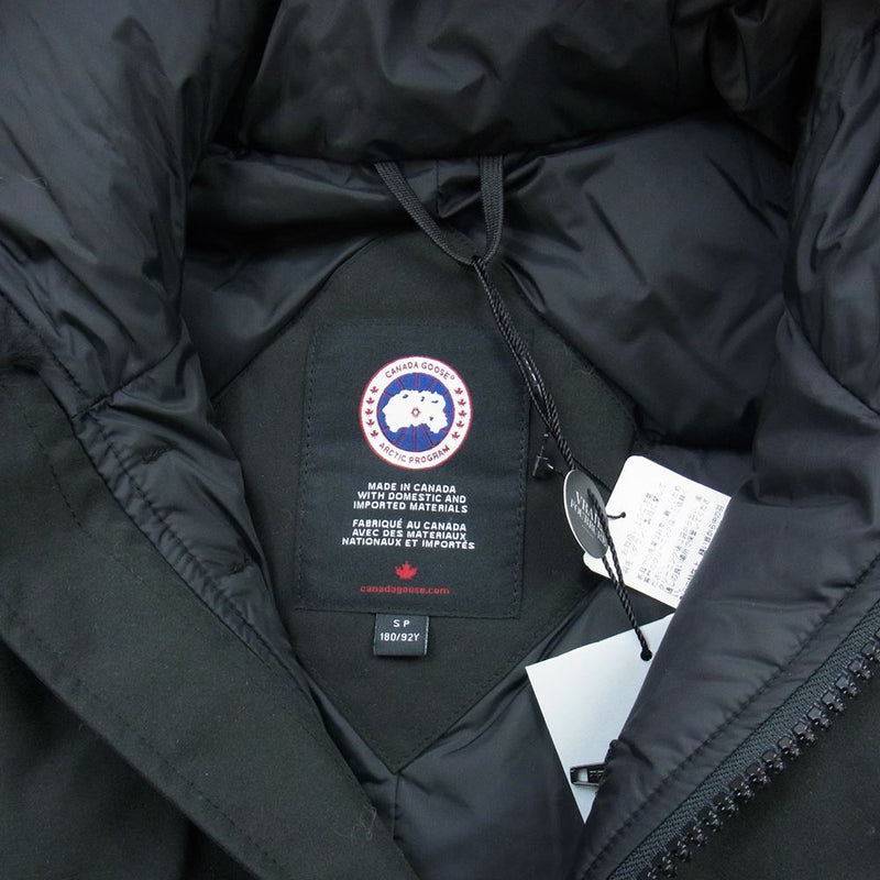 CANADA GOOSE カナダグース 3438JM サザビーリーグタグ JASPER PARKA ジャスパーパーカ ファーフード ダウンジャケット  ブラック系 S【新古品】【未使用】【中古】