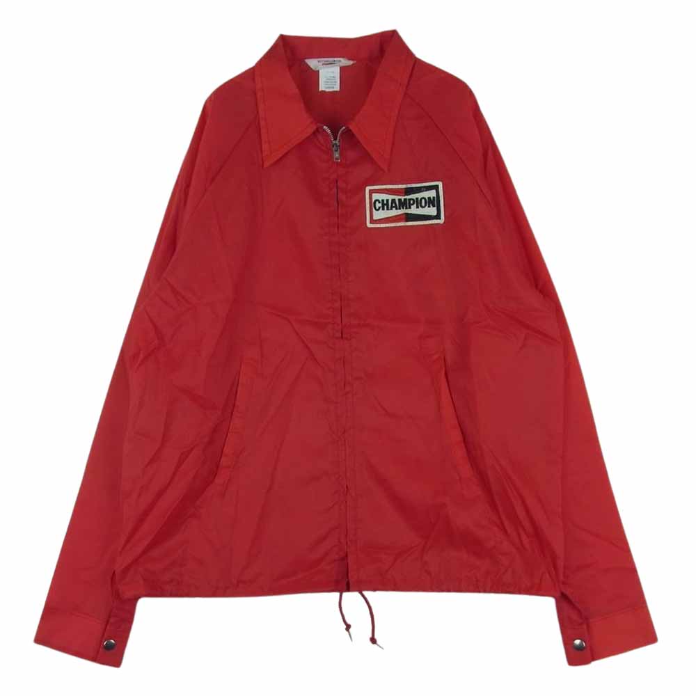 チャンピオンプラグ ヴィンテージ 70s ナイロン ジャケット レッド系