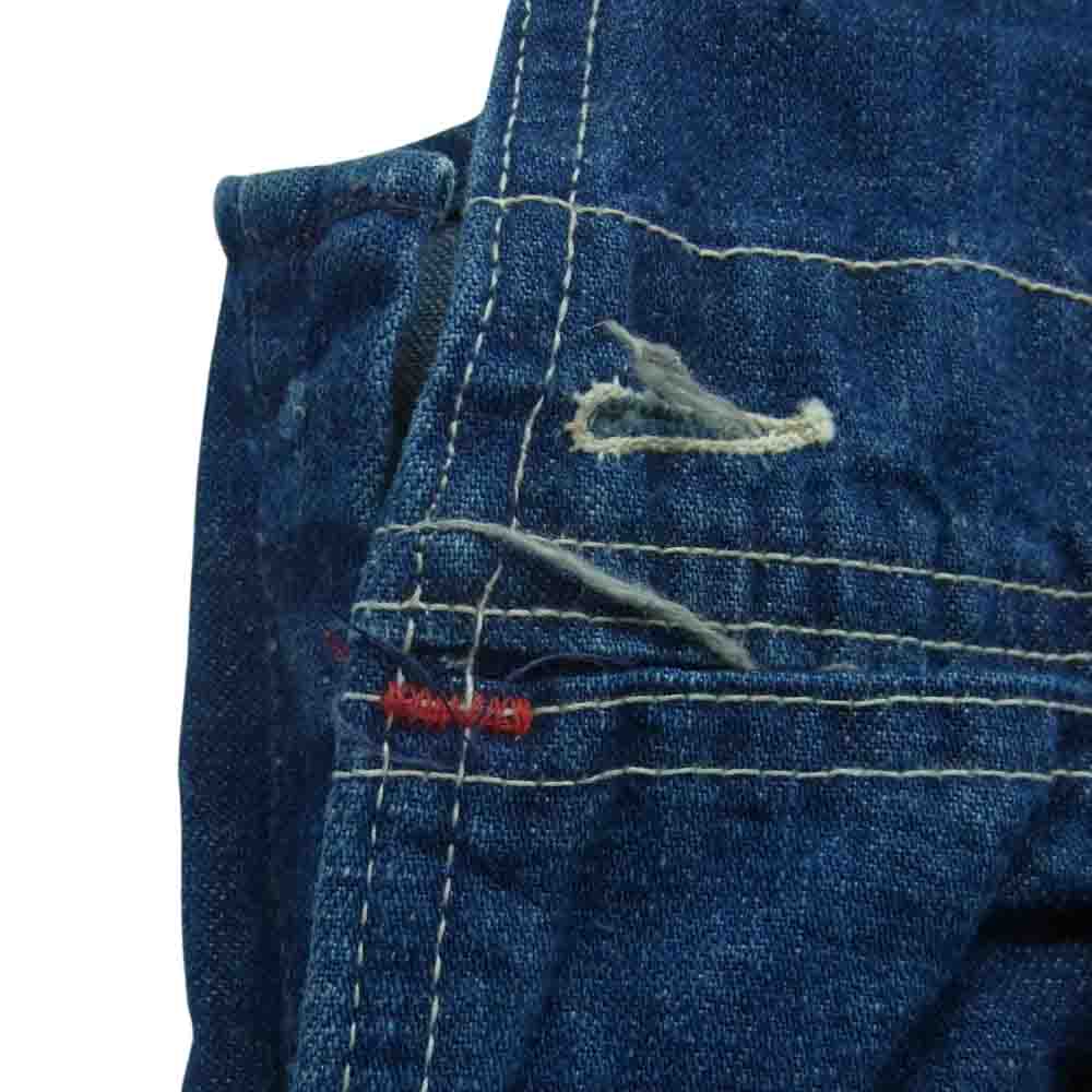 BIG MAC ビッグマック ヴィンテージ 70s デニム オーバーオール パンツ コットン インディゴブルー系【中古】