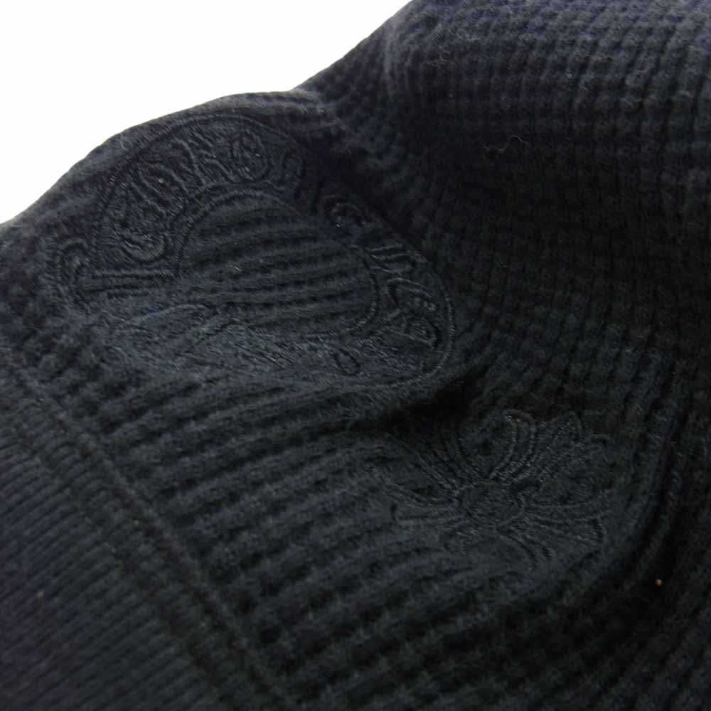 CHROME HEARTS クロムハーツ(原本無) ホースシュー CHプラス サーマル ニットキャップ ニット帽 ブラック系【中古】
