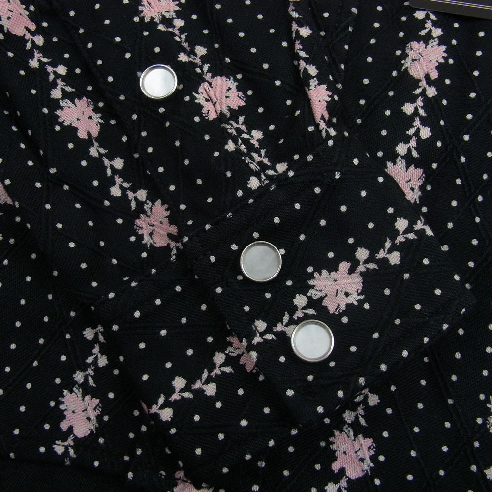 R.J.B アールジェイビー 総花柄 ウエスタン 長袖 シャツ ブラック ブラック系 36【新古品】【未使用】【中古】