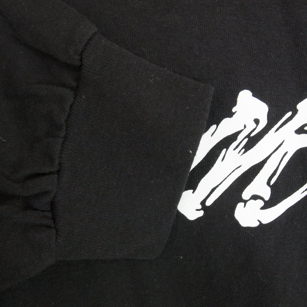 エムアンドエム 21AW × MASSES PRINT L/S TEE マシス コラボレーション プリント ロンT ブラック系 サイズ表記無【中古】