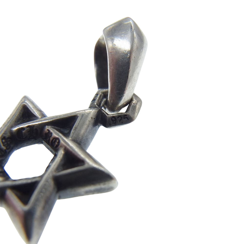 CHROME HEARTS クロムハーツ(原本無) STAR OF DAVID CHARM スター オブ ダビデ チャーム ペンダント トップ シルバー系【中古】