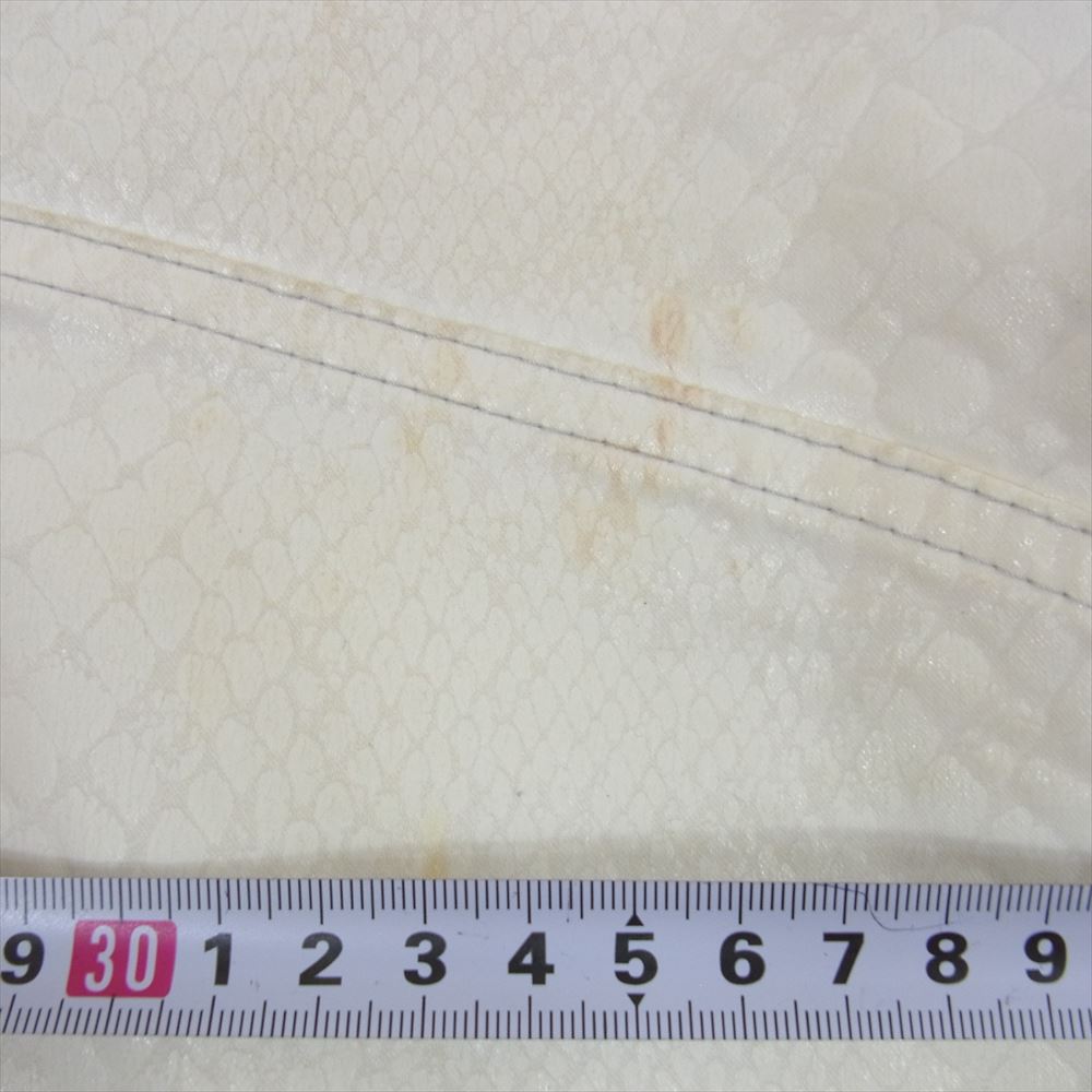 TORNADO MART トルネードマート TPT-6231 編み上げ レースアップ ジョッパーズ ブーツカット フレア パイソン柄 パンツ ホワイト系 M【中古】