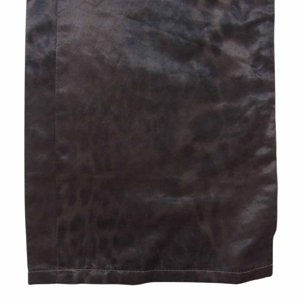 TORNADO MART トルネードマート 10ZIP サテン レオパード ブーツ カット パンツ ブラウン系 L【中古】