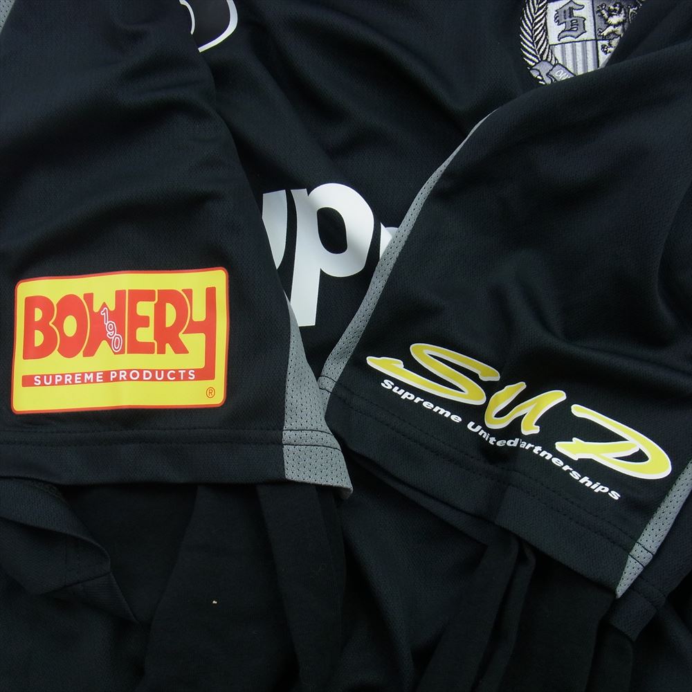 Supreme シュプリーム 23AW Hooded Soccer Jersey サッカー ジャージー レイヤー パーカー ブラック系 M【極上美品】【中古】