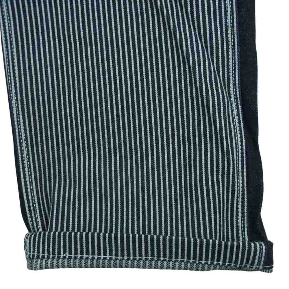 児島ジーンズ 21OZ MULTI COMBO PAINTER PANTS マルチコンボ ペインター パンツ ワーク デニム ヒッコリー インディゴブルー系 ホワイト系 32【美品】【中古】