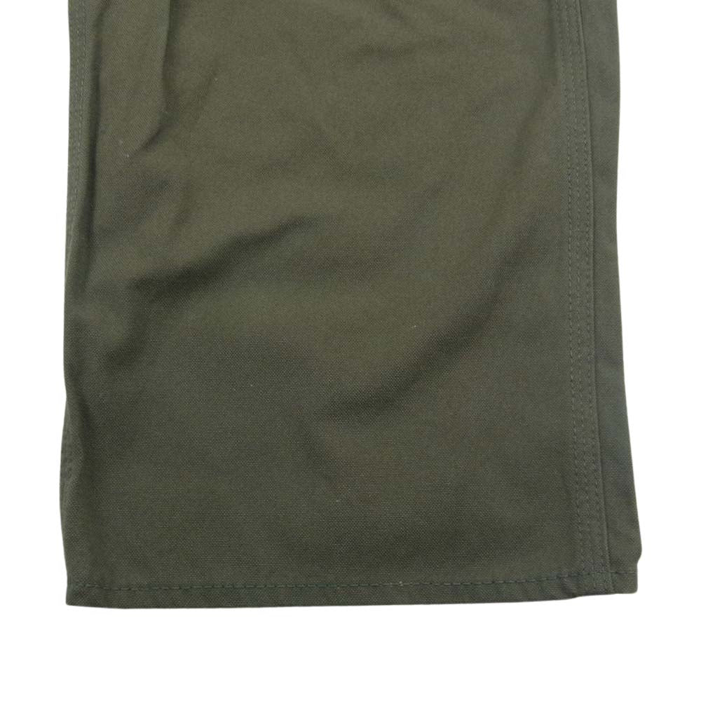 THE FLAT HEAD ザフラットヘッド フライボタン ミリタリー チノ ワーク パンツ カーキ系 L【中古】