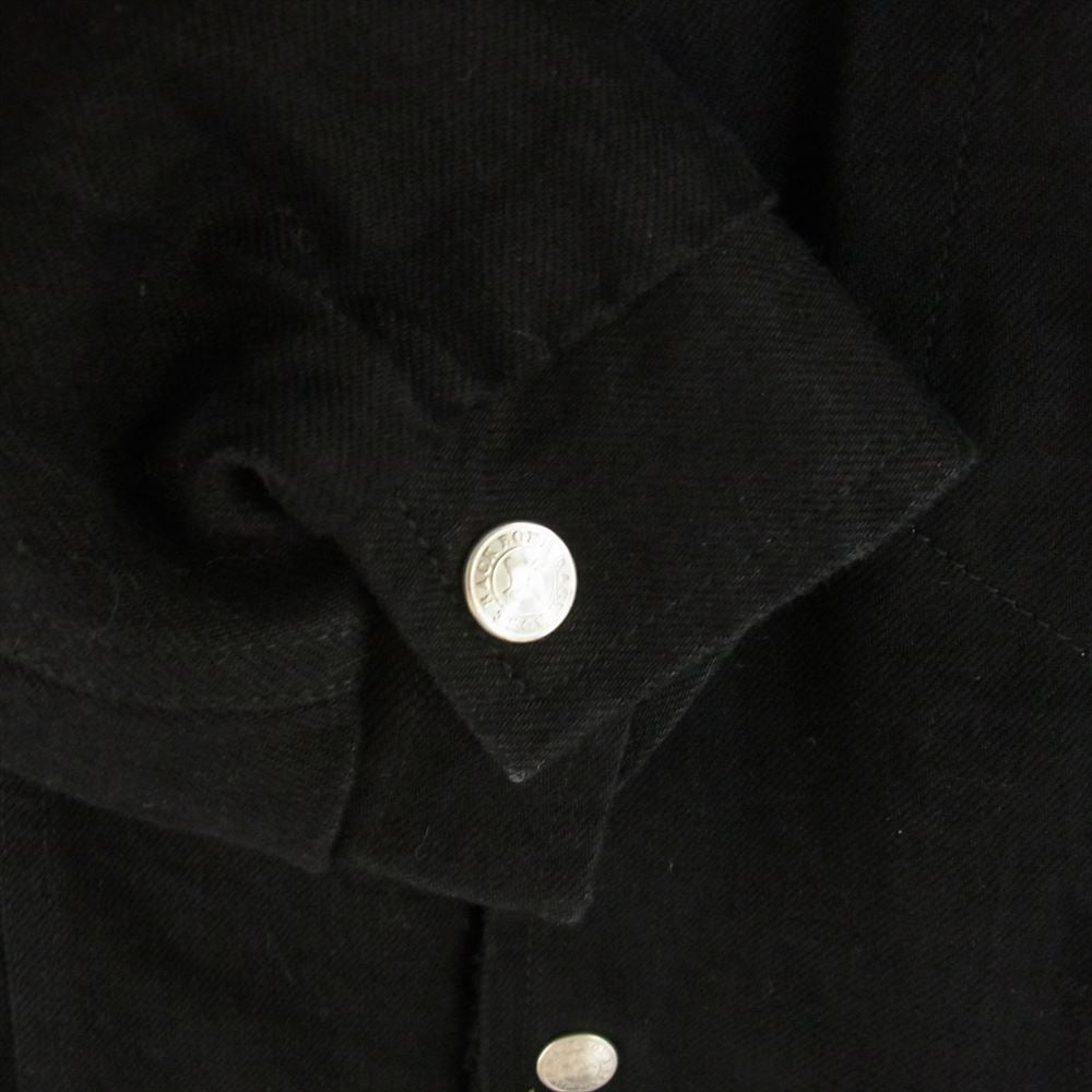 BACKBONE バックボーン 11AW BB11FW-DB30 裏ボア デニム トラッカージャケット ブラック系 L【中古】