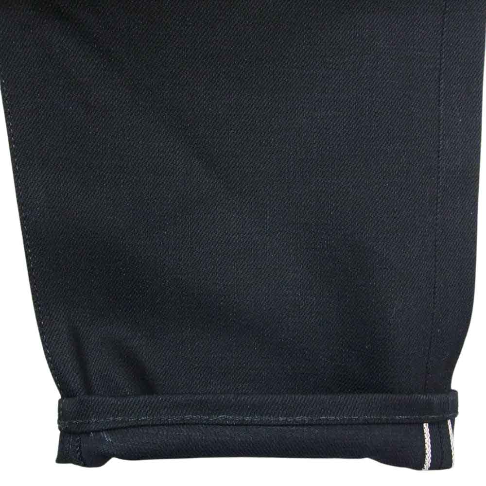 uniform experiment ユニフォームエクスペリメント 23SS UE-230016 RIGID DENIM TAPERED PANTS リジットデニム テーパードパンツ ブラック系 3【極上美品】【中古】